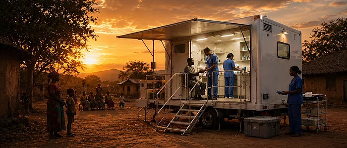 Healthcare at sunset
