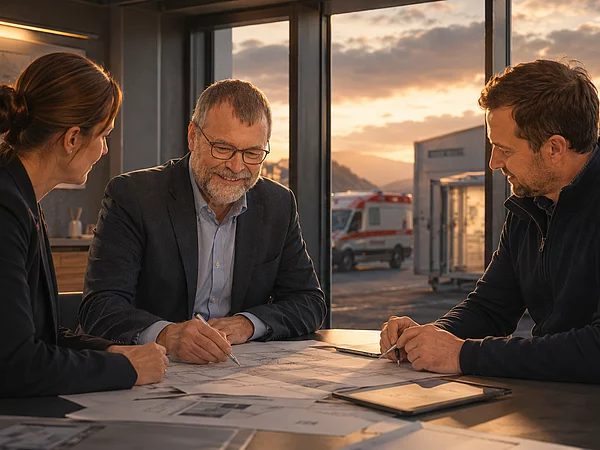 Andreas Plöger im Kundengespräch